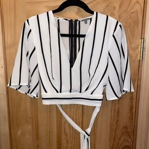 Tie back crop top